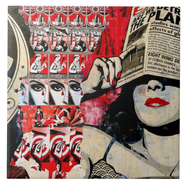 Urban Art 19. Ceramic Tile (Front)