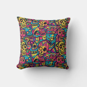 Urban Art Skull Pillow Design A51