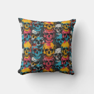 Urban Art Skull Pillow Design A69