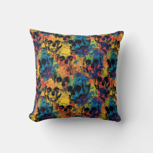 Urban Art Skull Pillow Design A78