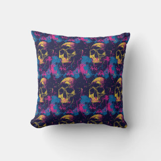 Urban Art Skull Pillow Design, cojin B12