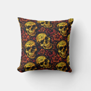 Urban Art Skull Pillow Design, Cojín B48