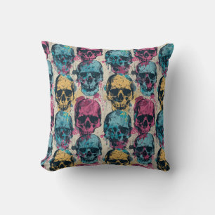 Urban Art Skull Pillow Design, Cojín B57