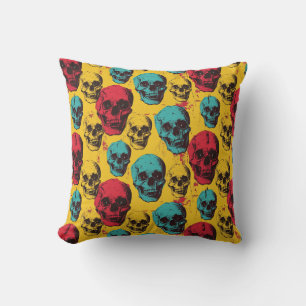 Urban Art Skull Pillow Design, Cojín C38