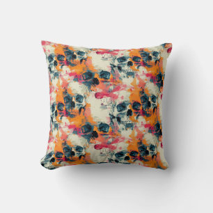 Urban Art Skull Pillow Design, Cojín C47
