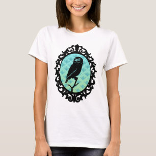 Urban Artistic Ornated Framed Owl T-Shirt