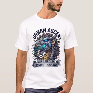 Urban Ascent Code Is Rebellion Cybernetic Dragon G T-Shirt