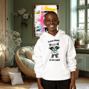 Urban Bandit Hoodie - Streetwise Racoon 