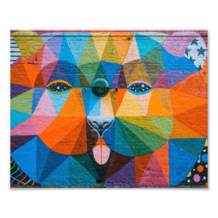 Urban Bear Art Urban Art Mural Bear Mural Design Photo Print