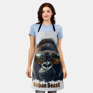 Urban Beast Gorilla with Sunglasses Apron