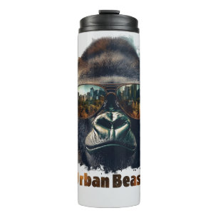 Urban Beast Gorilla with Sunglasses Thermal Tumbler