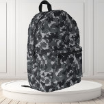 Urban Black Grey Camouflage Camo Printed Backpack<br><div class="desc">This design may be personalised by choosing the customise option to add text or make other changes. If this product has the option to transfer the design to another item, please make sure to adjust the design to fit if needed. Contact me at colorflowcreations@gmail.com if you wish to have this...</div>