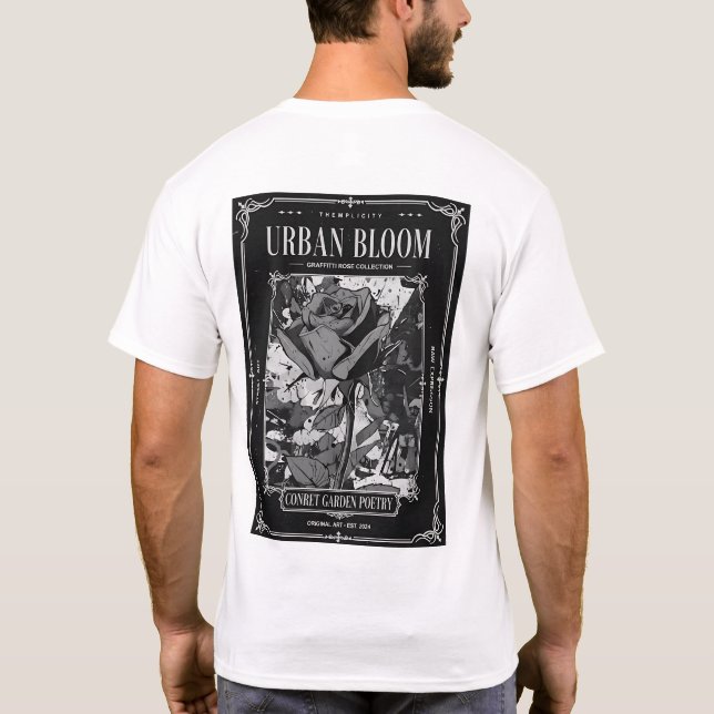 Urban Bloom Street Art T-Shirt (Back)