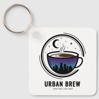 Urban Brew City Skyline Coffee Key Ring