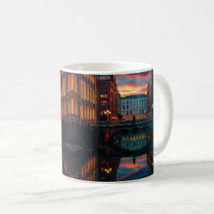 Urban Bridge Reflection Calm Coffee Mug