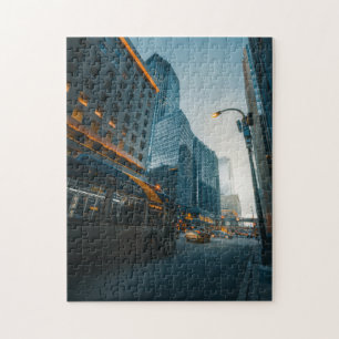 Urban Bus & Building Jigsaw Puzzle Complex Jigsaw