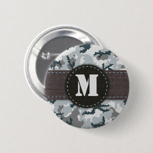 Urban camouflage 6 cm round badge