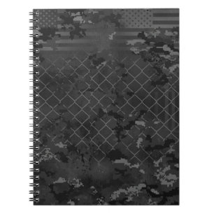 Urban Camouflage Dark and Grey Notebook