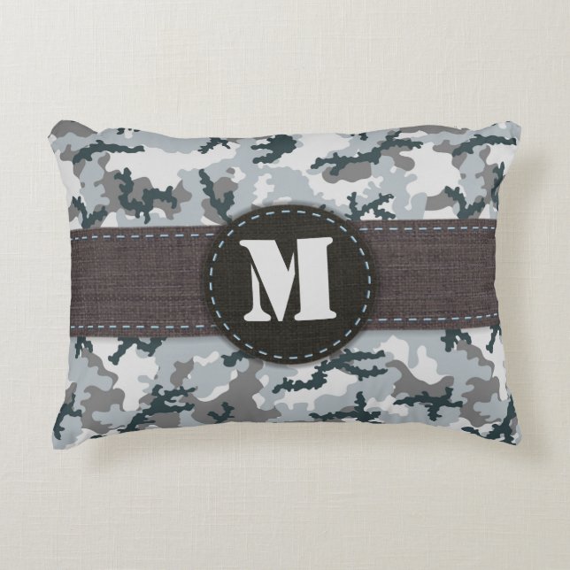 Urban camouflage decorative cushion (Front)
