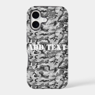 Urban Camouflage Pattern - Black & Grey