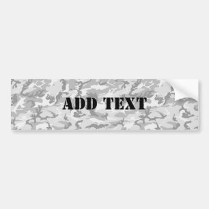 Urban Camouflage Pattern - Black & Grey Bumper Sticker