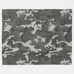 Urban Camouflage Pattern Fleece Blanket