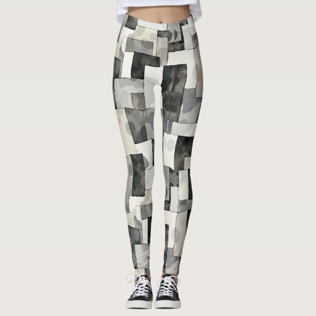 Urban Camouflage Seamless Pattern Leggings  (Front)
