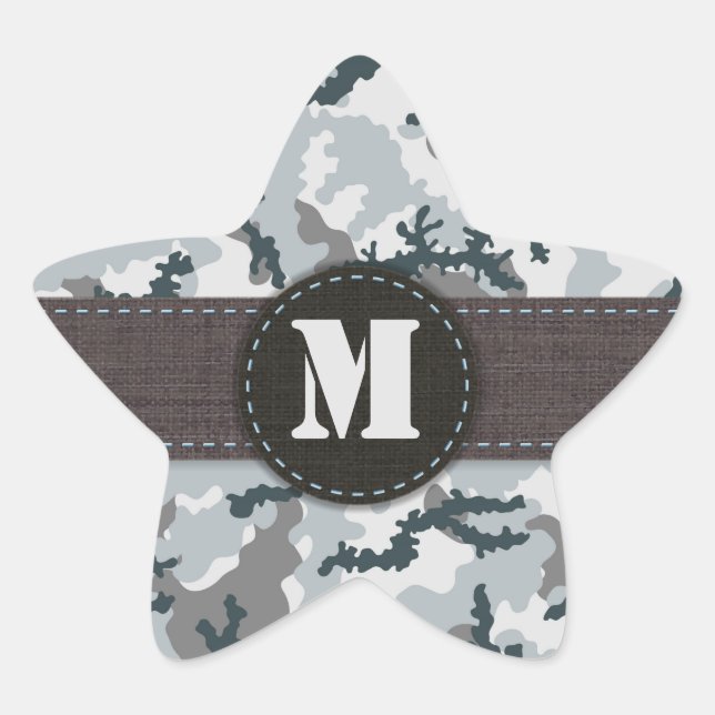 Urban camouflage star sticker (Front)