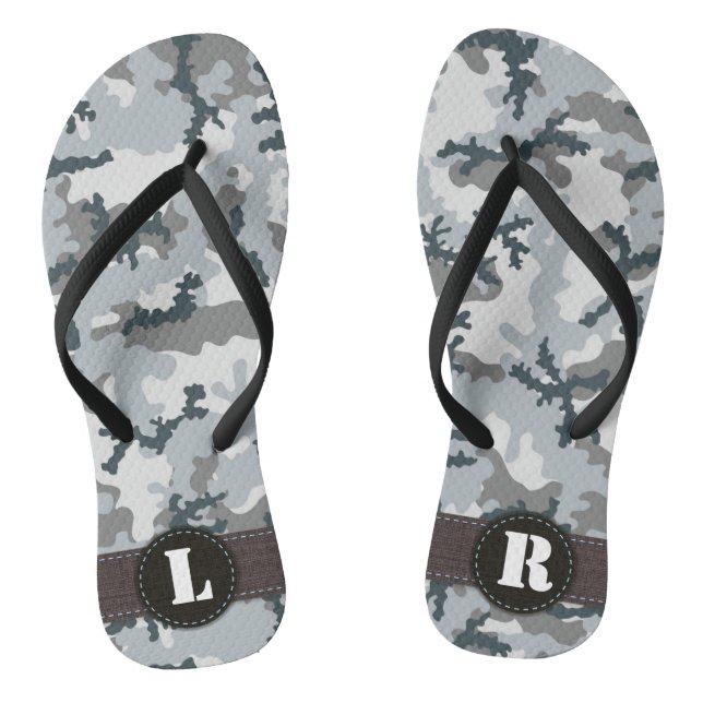 Urban camouflage thongs (Footbed)