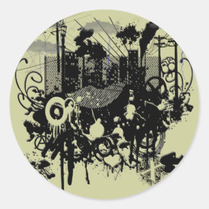 Urban Chaos Classic Round Sticker