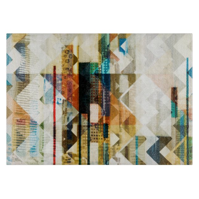 Urban Chevron II Cutting Board (Front)