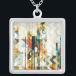 Urban Chevron II Silver Plated Necklace<br><div class="desc">Home Décor</div>
