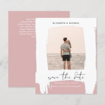 Urban Chic Minimalist PHOTO Save The Dates BUDGET