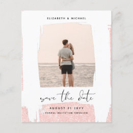 Urban Chic Minimalist PHOTO Save The Dates BUDGET Flyer