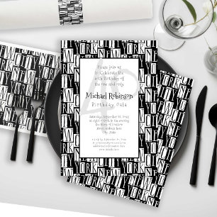Urban Chic New York City 40th Birthday Party Invitation