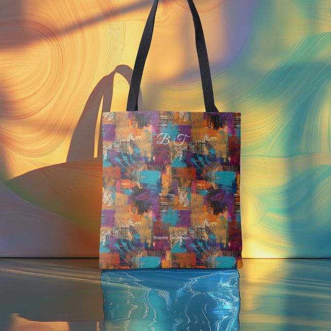Urban Chic Personalised Tote Bag with Initials (Creator Uploaded)
