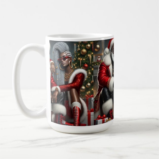 Urban Chic Santa  Coffee Mug (Left)