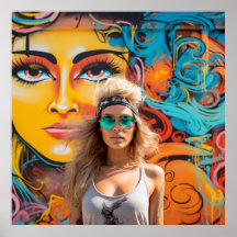 Urban Chic - with graffiti art and model