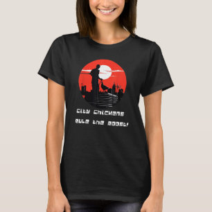 Urban Chicken Enthusiast Design Funky Feathers 1 T-Shirt