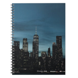 URBAN CITY DURING NIGHTTIME NOTEBOOK