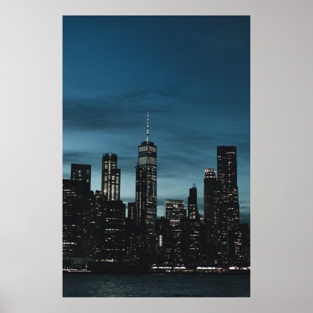 URBAN CITY DURING NIGHTTIME POSTER (Front)