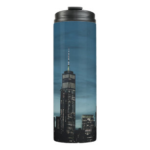 URBAN CITY DURING NIGHTTIME THERMAL TUMBLER