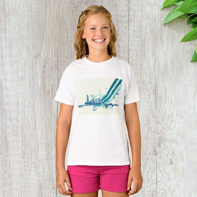 Urban Cityscape Girls T-Shirt (Creator Uploaded)