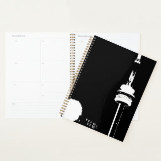 Urban CN Tower at Night notebook Planner