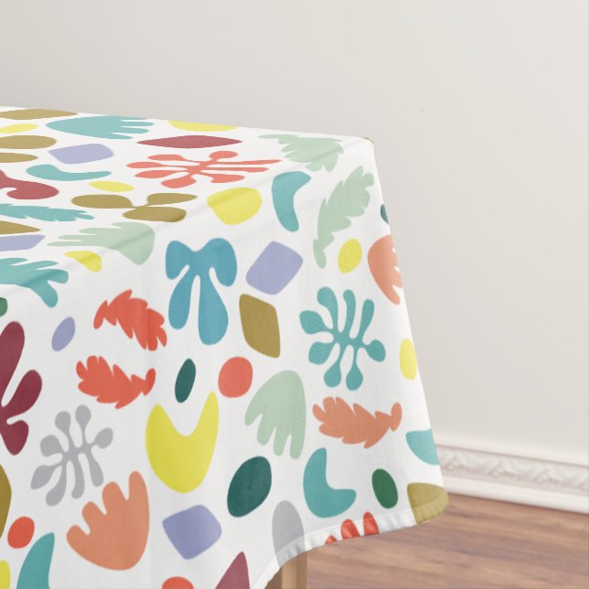 Urban Colourful Organic Shapes Tablecloth (In Situ)