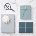Urban Cool Blue Grey Gift Wrapping Paper Sheet<br><div class="desc">A beautiful colour trio of light to dark blue gift wrap paper sheets. A compliment to your gifts for any special occasion,  event or holiday season.</div>
