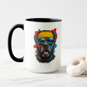 Urban Cool Rottweiler Splatter Mug