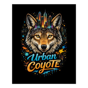Urban Coyote Poster