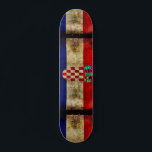 Urban Croatia Grunge Custom Pro Park Board Skateboard<br><div class="desc">Urban Croatia Grunge Custom Pro Park Board by NEVERMIND CUSTOM PRO BOARDS.</div>