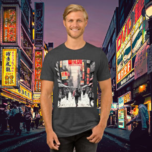 Urban Cyberpunk Vibes - Japanese Street Art Tri-Blend Shirt